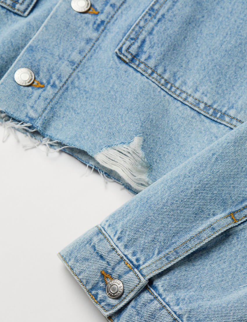 Boxy Denim Jacket - Image 3