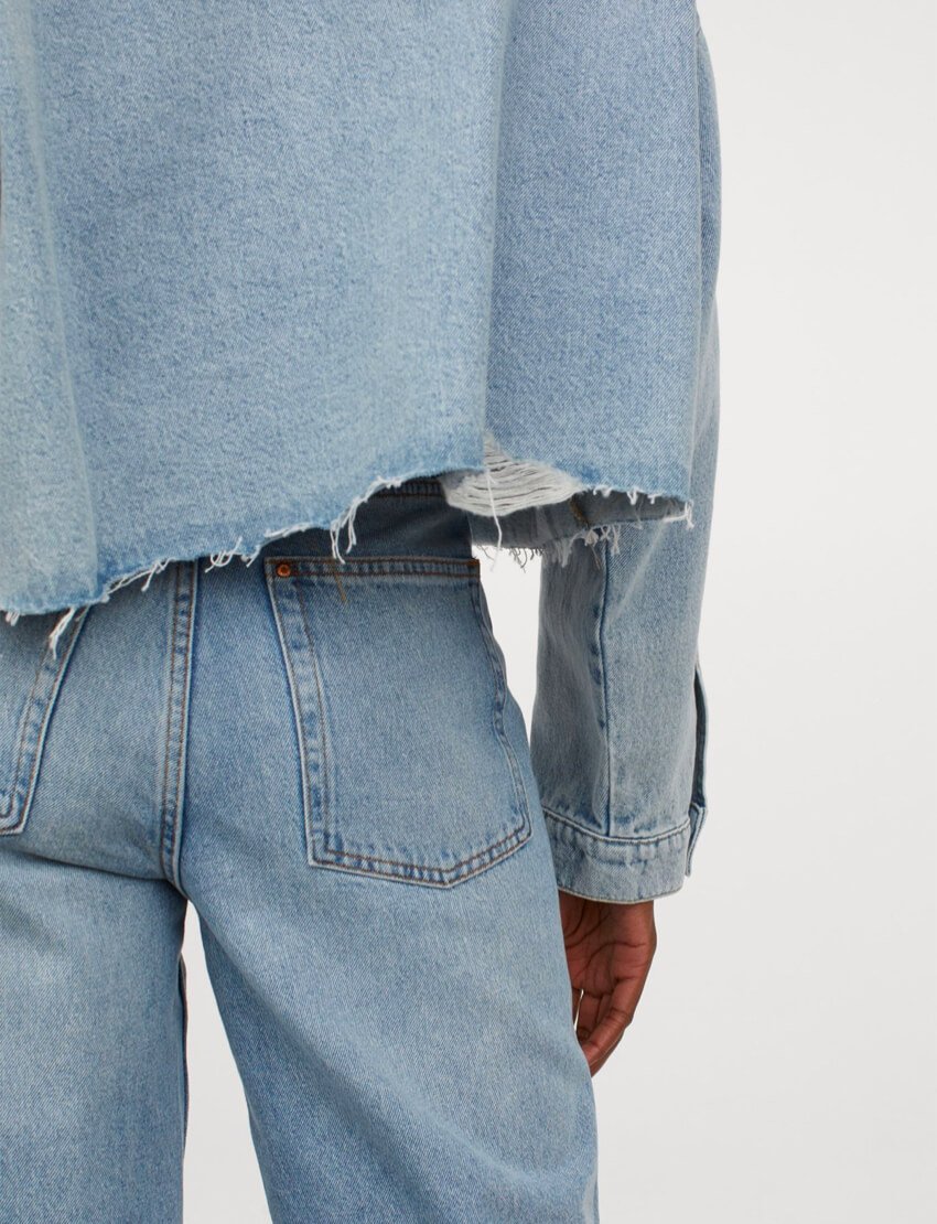 Boxy Denim Jacket - Image 4
