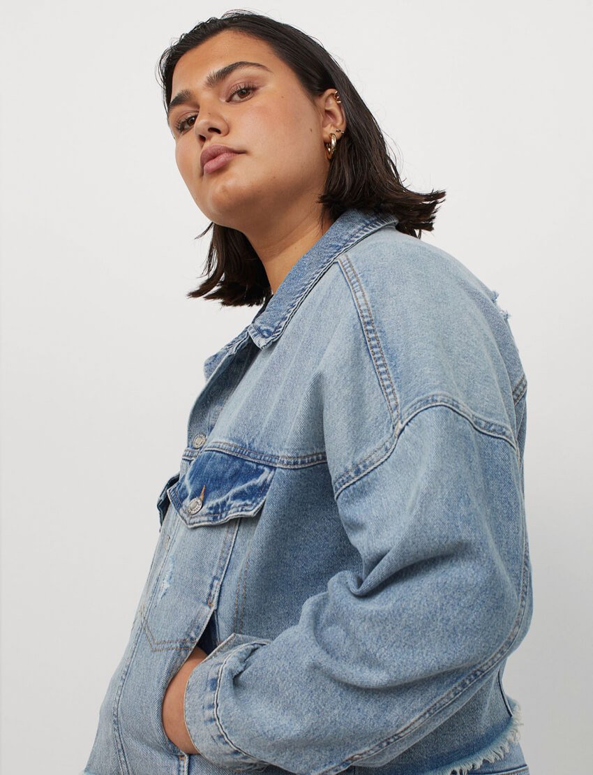 Boxy Denim Jacket - Image 6