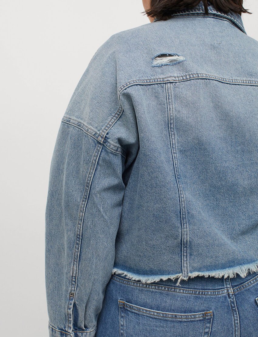 Boxy Denim Jacket - Image 7